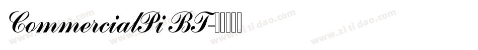 CommercialPi BT字体转换